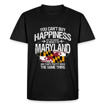 Maryland - T-shirt Premium bio Homme - noir - Devant - Nico (187cm)