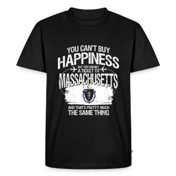 Massachusetts - T-shirt Premium bio Homme - noir - Devant - Nico (187cm)