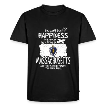 Massachusetts - T-shirt Premium bio Homme - noir - Devant - Nico (187cm)