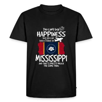 Mississippi - T-shirt Premium bio Homme - noir - Devant - Nico (187cm)