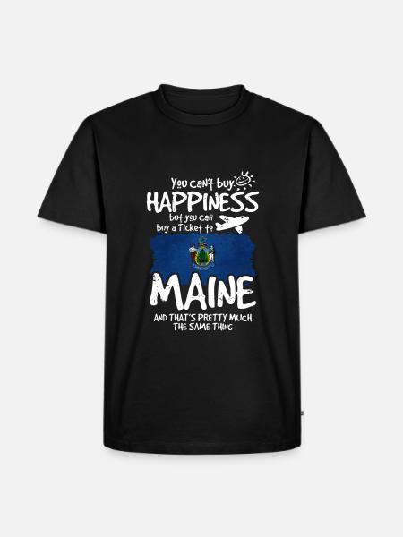 Maine - Men's Premium Organic T-Shirt - black