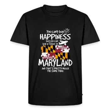 Maryland - T-shirt Premium bio Homme - noir - Devant - Nico (187cm)