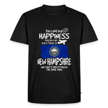 New Hampshire - T-shirt Premium bio Homme - noir - Devant - Nico (187cm)