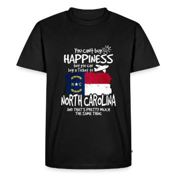 North Carolina - Men's Premium Organic T-Shirt - black - Front - Nico (187cm)