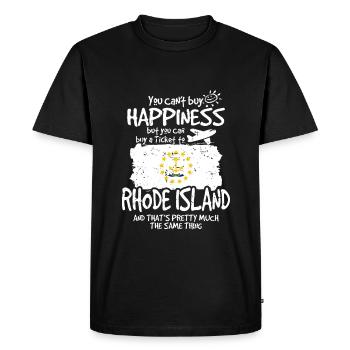 Rhode Island - T-shirt Premium bio Homme - noir - Devant - Nico (187cm)