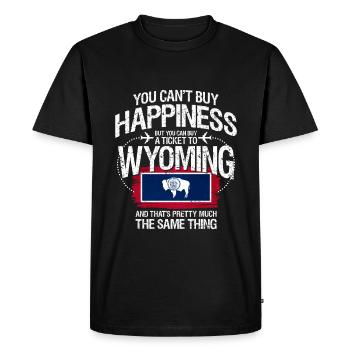 Wyoming - T-shirt Premium bio Homme - noir - Devant - Nico (187cm)