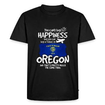 Oregon - T-shirt Premium bio Homme - noir - Devant - Nico (187cm)
