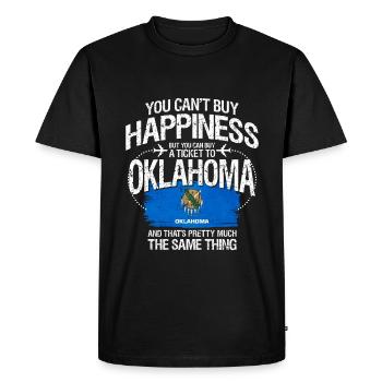 Oklahoma - T-shirt Premium bio Homme - noir - Devant - Nico (187cm)