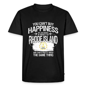 Rhode Island - T-shirt Premium bio Homme - noir - Devant - Nico (187cm)
