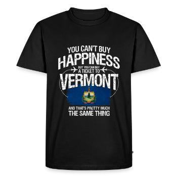 Vermont - Men's Premium Organic T-Shirt - black - Front - Nico (187cm)