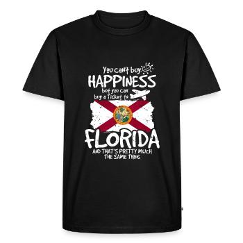 Floride - T-shirt Premium bio Homme - noir - Devant - Nico (187cm)