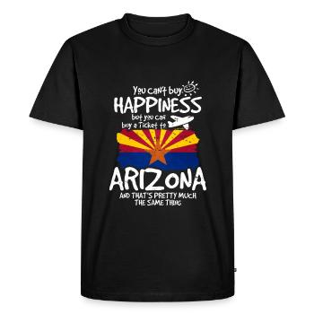 Arizona - T-shirt Premium bio Homme - noir - Devant - Nico (187cm)
