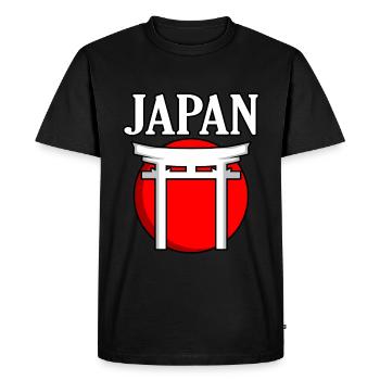 Japon - T-shirt Premium bio Homme - noir - Devant - Nico (187cm)