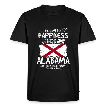 Alabama - T-shirt Premium bio Homme - noir - Devant - Nico (187cm)