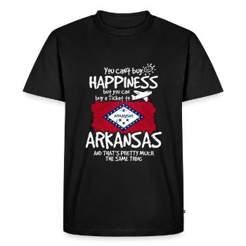 Arkansas - T-shirt Premium bio Homme - noir - Devant - Nico (187cm)