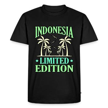 Indonésie - T-shirt Premium bio Homme - noir - Devant - Nico (187cm)