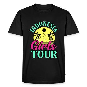 Indonésie - T-shirt Premium bio Homme - noir - Devant - Nico (187cm)