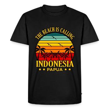 Indonesia - Men's Premium Organic T-Shirt - black - Front - Nico (187cm)
