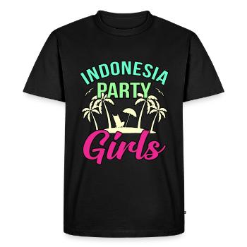 Indonésie - T-shirt Premium bio Homme - noir - Devant - Nico (187cm)