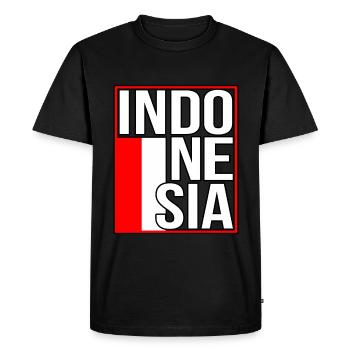 Indonésie - T-shirt Premium bio Homme - noir - Devant - Nico (187cm)