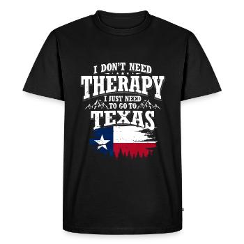 Texas - T-shirt Premium bio Homme - noir - Devant - Nico (187cm)