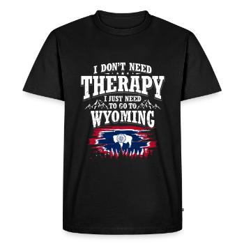 Wyoming - T-shirt Premium bio Homme - noir - Devant - Nico (187cm)