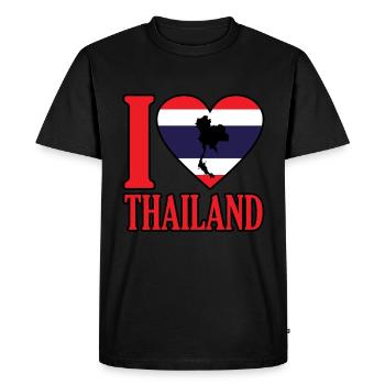 Thailand - Men's Premium Organic T-Shirt - black - Front - Nico (187cm)