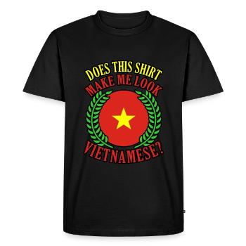 Vietnam - T-shirt Premium bio Homme - noir - Devant - Nico (187cm)