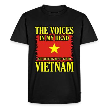 Vietnam - T-shirt Premium bio Homme - noir - Devant - Nico (187cm)