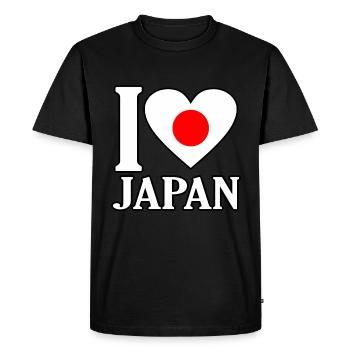 Japon - T-shirt Premium bio Homme - noir - Devant - Nico (187cm)