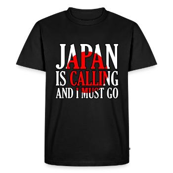 Japon - T-shirt Premium bio Homme - noir - Devant - Nico (187cm)