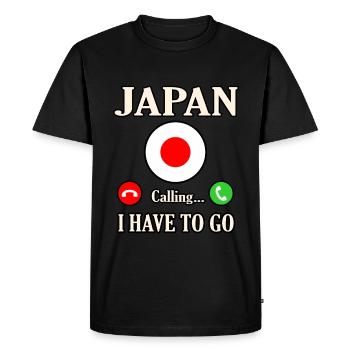 Japon - T-shirt Premium bio Homme - noir - Devant - Nico (187cm)