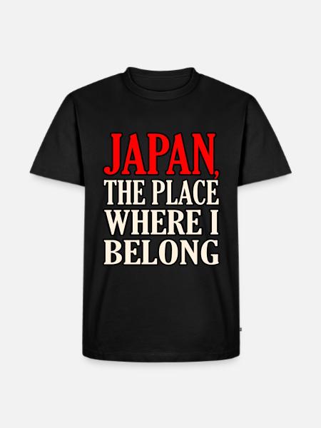 Japan - Men's Premium Organic T-Shirt - black