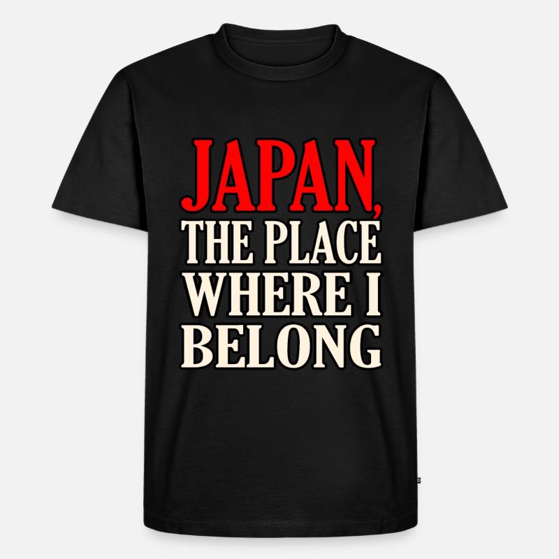 Japan - Men's Premium Organic T-Shirt - black