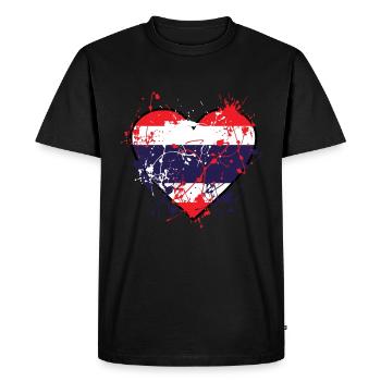 Thailand - Men's Premium Organic T-Shirt - black - Front - Nico (187cm)