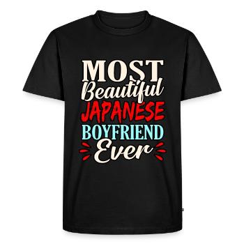 Japon - T-shirt Premium bio Homme - noir - Devant - Nico (187cm)