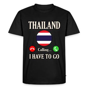Thailand - Men's Premium Organic T-Shirt - black - Front - Nico (187cm)