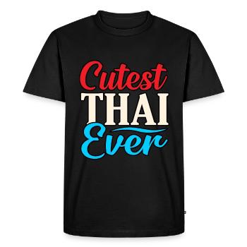 Thailand - Men's Premium Organic T-Shirt - black - Front - Nico (187cm)