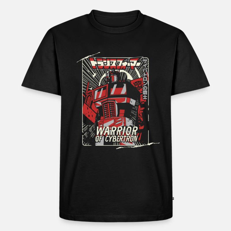 Transformers G1 Optimus Prime Cybertron Warrior - Männer Premium Bio T-Shirt - Schwarz