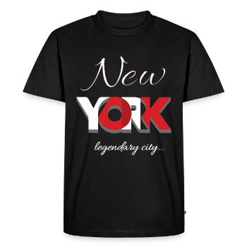 New York - T-shirt Premium bio Homme - noir - Devant - Nico (187cm)