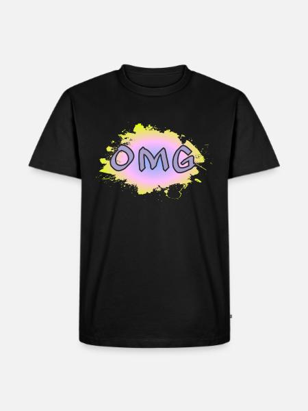 OMG - Männer Premium Bio T-Shirt - Schwarz
