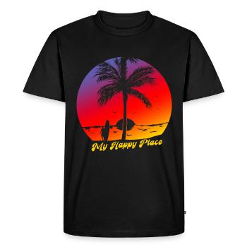 SUP board paddleboarding paddle supboard Stand Up - T-shirt Premium bio Homme - noir - Devant - Nico (187cm)