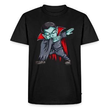 Soirée film d’horreur Dracula Vampire fait Dab Kids - T-shirt Premium bio Homme - noir - Devant - Nico (187cm)