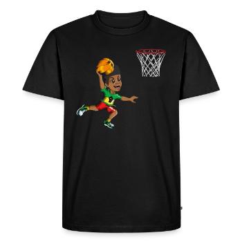 Juneteenth Joueur de basket-ball Joueur Sports - T-shirt Premium bio Homme - noir - Devant - Nico (187cm)
