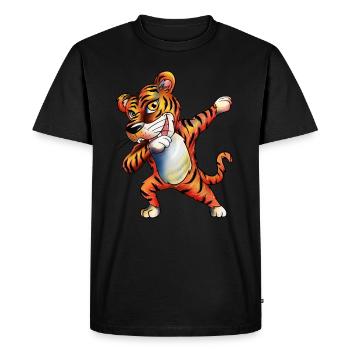 Year of the Tiger Asian Tiger Fan Outfit Kids - Men's Premium Organic T-Shirt - black - Front - Nico (187cm)