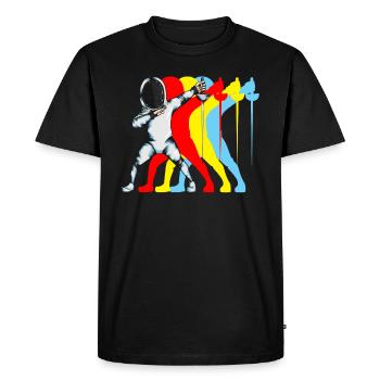 Fencing Sword fencing fencing artist Dab fencing outfit - Men's Premium Organic T-Shirt - black - Front - Nico (187cm)
