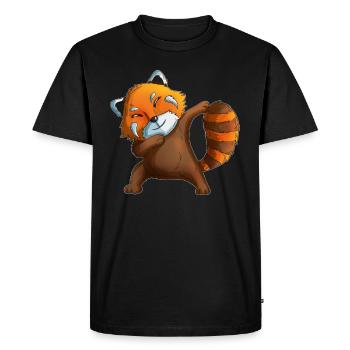 Red Panda Makes Dab Red Panda's Panda Bear Costume - Men's Premium Organic T-Shirt - black - Front - Nico (187cm)