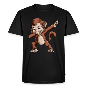 Costume de singe Tenue de singe Enfants Dabbing Singes - T-shirt Premium bio Homme - noir - Devant - Nico (187cm)
