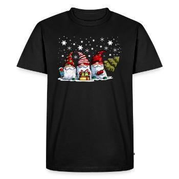 Funny Santa Claus Disguise Christmas Time - Men's Premium Organic T-Shirt - black - Front - Nico (187cm)