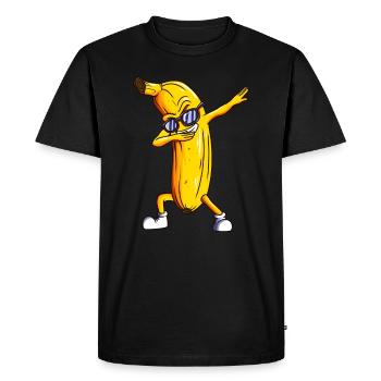 Dabbing Banana Fruit Fruit Banana Dab - Men's Premium Organic T-Shirt - black - Front - Nico (187cm)